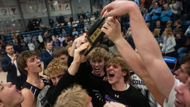 Breese Central vs Breese Mater Dei Illinois boys basketball February 23 2023 Paul Halfacre 15660